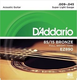 D`Addario EZ890 .009 - .045 струны для акустической гитары 10136 - фото 5997
