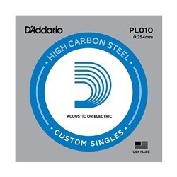 D`Addario PL010 PLAIN STEEL Отдельная стальная струна 0.010" 10139 - фото 6000