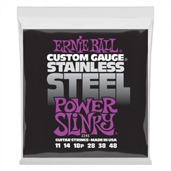 ERNIE BALL 2245 Stainless Steel Slinky Power 11-48 - Струны для электрогитары 10338 - фото 6060