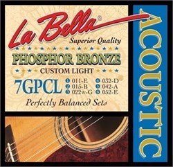 La Bella 7GPCL 11-52 струны для акустической гитары 10145 - фото 6130