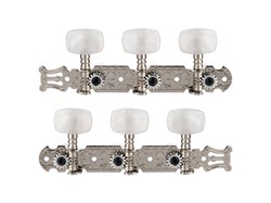 AOD-018C(W) Комплект колковой механики для классической гитары, 35мм, с втулками, Alice AOD-018C(W)