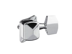 AL-015L Левый одиночный колок вертикальной установки (для акустической гитары) хромированный с хромированной обычной ручкой, закрытого типа. Без упаковки! Alice AL-015L