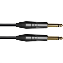 GCI-3 Инструментальный кабель длина 3м, диаметр кабеля 6,5мм, позолоченные джеки 6.3мм с резиновыми трубками. LEEM GCI-3