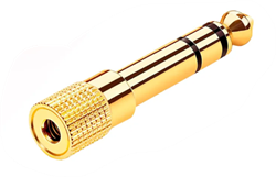 Переходник Jack 3.5 mm гнездо на Jack 6.3 mm штекер (стерео) 1911