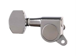 AS-016L Левый одиночный колок "гровер" вертикальной установки хромированный с хромированной маленькой ручкой, закрытого типа, литой корпус. Без упаковки! [50] Alice AS-016L