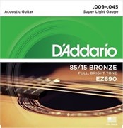 D`Addario EZ890 .009 - .045 струны для акустической гитары 10136