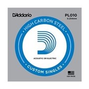 D`Addario PL010 PLAIN STEEL Отдельная стальная струна 0.010" 10139