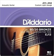 D`Addario EJ13 Custom Light 11-52 струны для акустической гитары 10247