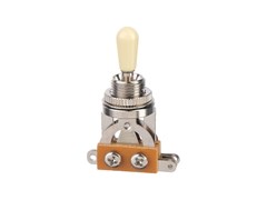 Paxphil TGS101-CR/IV Переключатель 3-х позиционный, хром/кремовый 10446