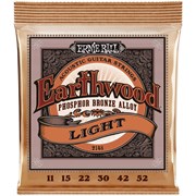 ERNIE BALL 2148 Earthwood Phosphor Bronze Light 11-52 - Струны для акустической гитары 2148