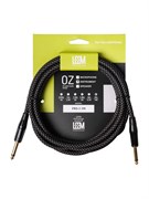 FRS-3(GR/BK) Кабель инструментальный, серый/черный, 3м, Leem FRS-3(GR/BK)