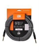 FRS-5(WH/BK) Кабель инструментальный, белый/черный, 5м, Leem FRS-5(WH/BK)