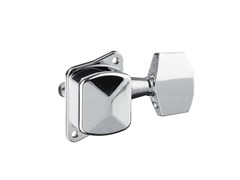 AL-015L Левый одиночный колок вертикальной установки (для акустической гитары) хромированный с хромированной обычной ручкой, закрытого типа. Без упаковки! Alice AL-015L