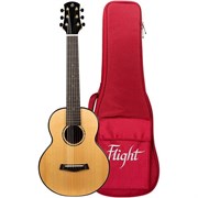 FLIGHT GUT850 - гиталеле, строй ADGCEA, верхняя дека массив ели, корпус махагони, струны Savarez, чехол в комплекте GUT850