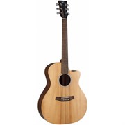 ADLER GC10-SM - акустическая гитара, гранд аудиториум с вырезом, верхняя дека массив ситхинской ели, корпус красное дерево, отделка open pore GC10-SM