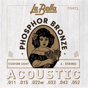 La Bella 7GPCL 11-52 струны для акустической гитары 10145