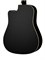 Caraya F601-BK с вырезом черная акустическая гитара 10040